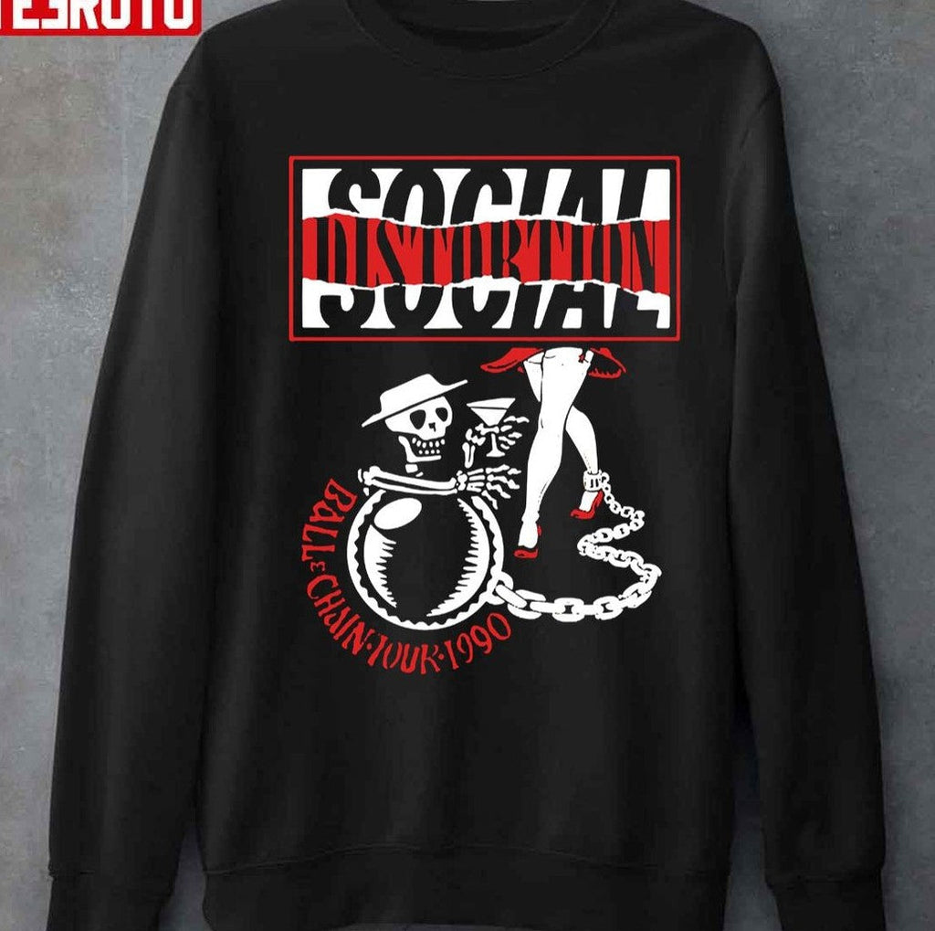 Social Distortion Ball And Chain Tour 1990 Unisex T-Shirt