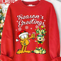 Season's Greetings Garfield Christmas Unisex Sweatshirt