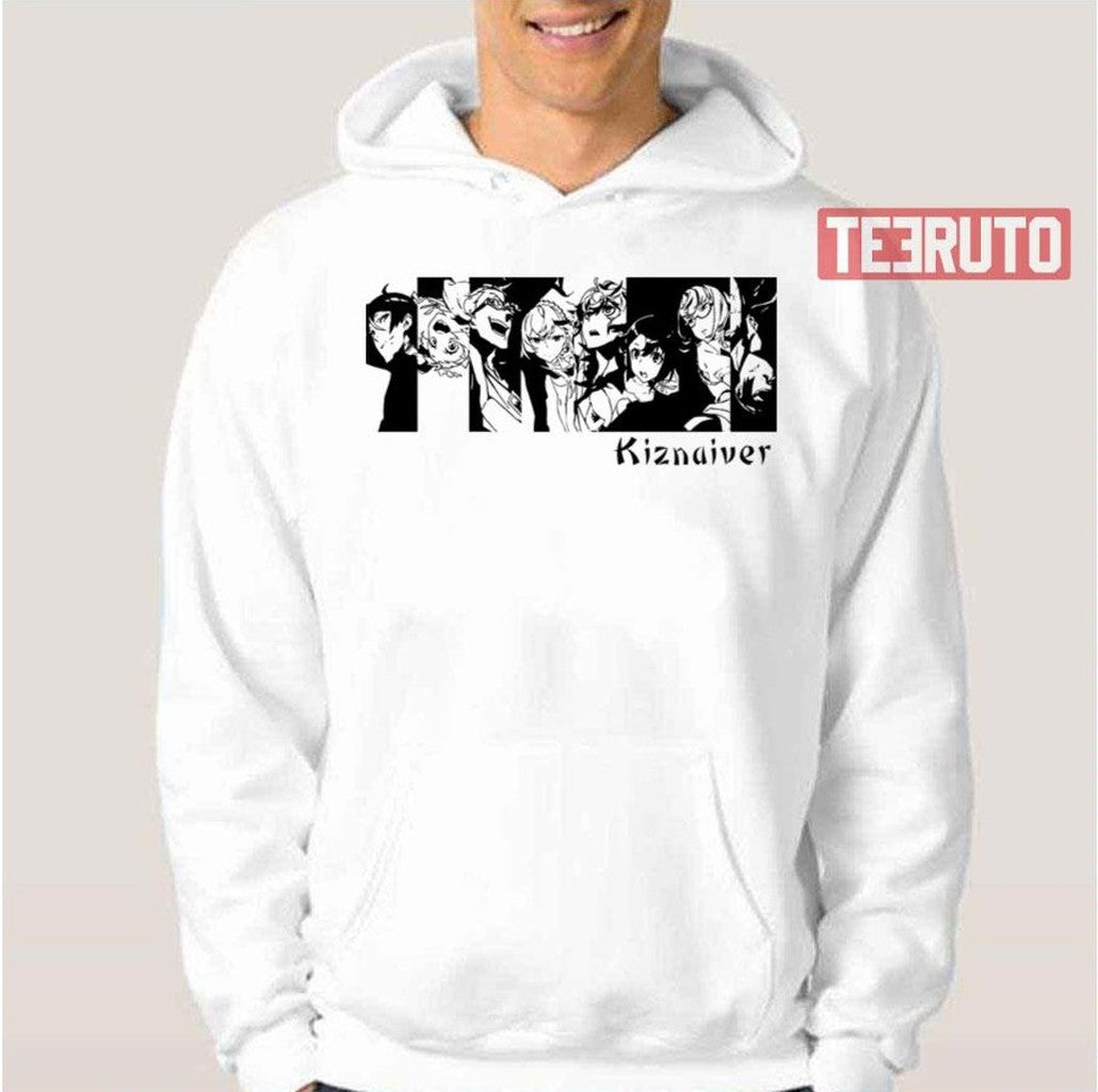 Black And White Anime Kiznaiver Unisex T-Shirt