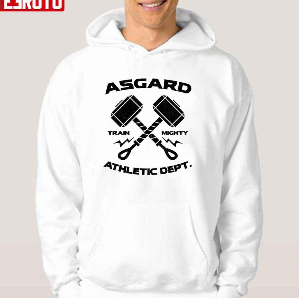 Asgard Athletic Dept Train Mighty Hammer Unisex Sweatshirt