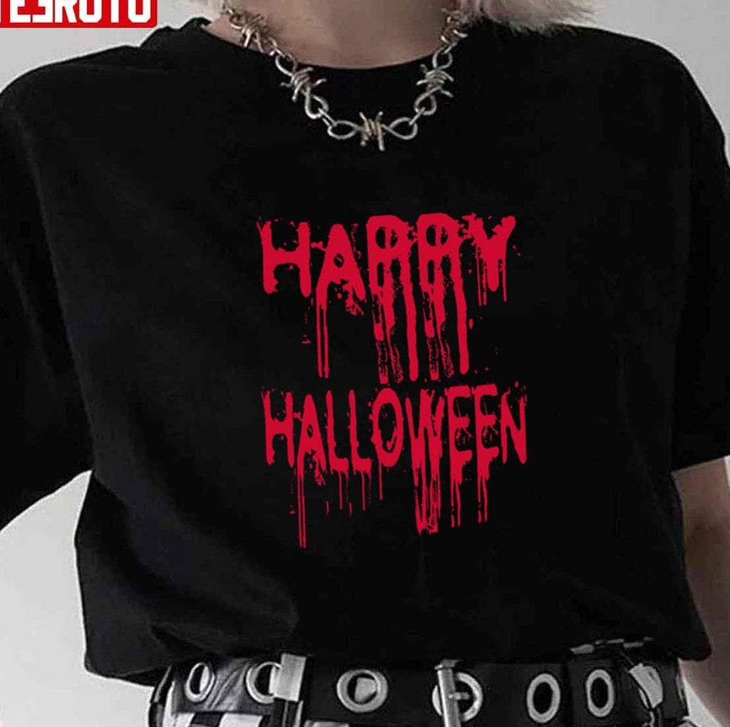 Red Blood Happy Halloween Unisex T-Shirt