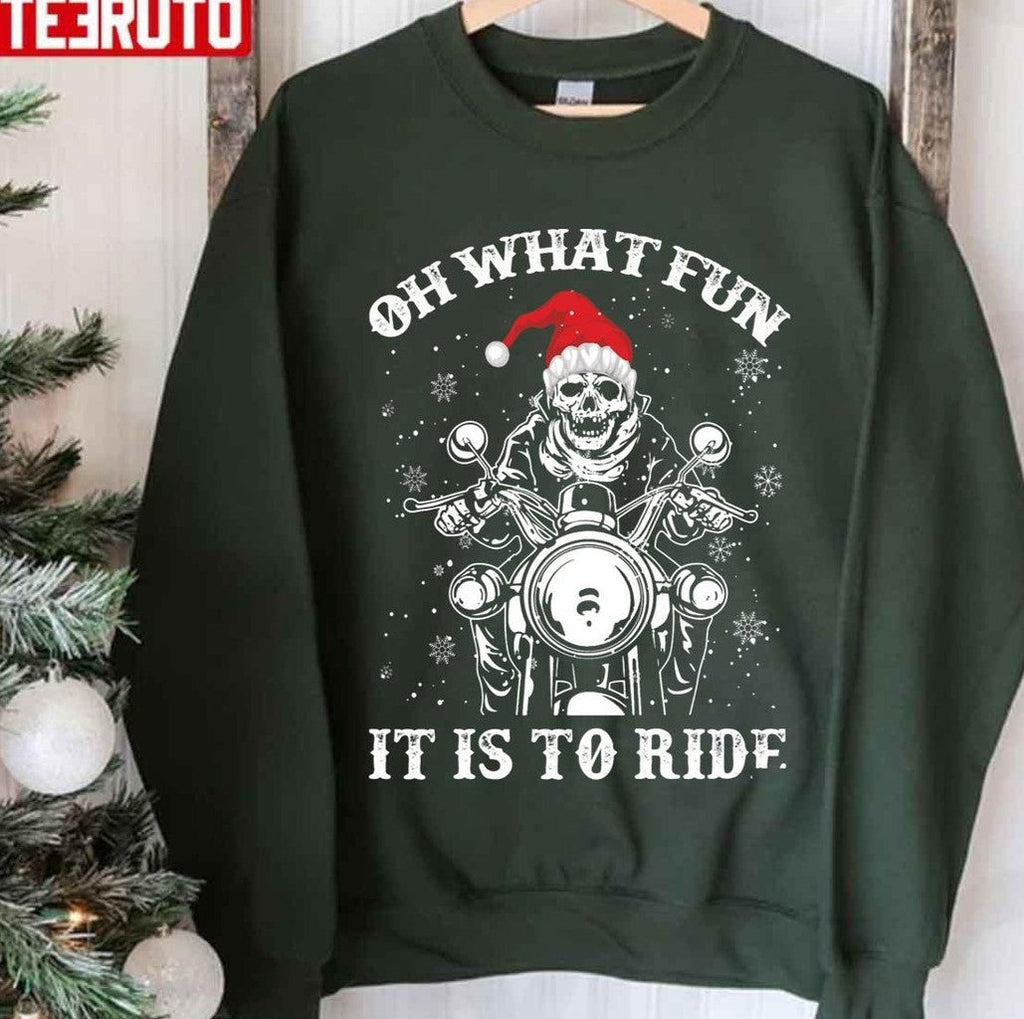 Biker Xmas Unisex Sweatshirt