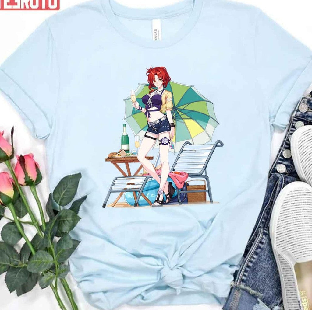 Anime Art Sandy Beach Honkai Impact 3rd Unisex T-Shirt