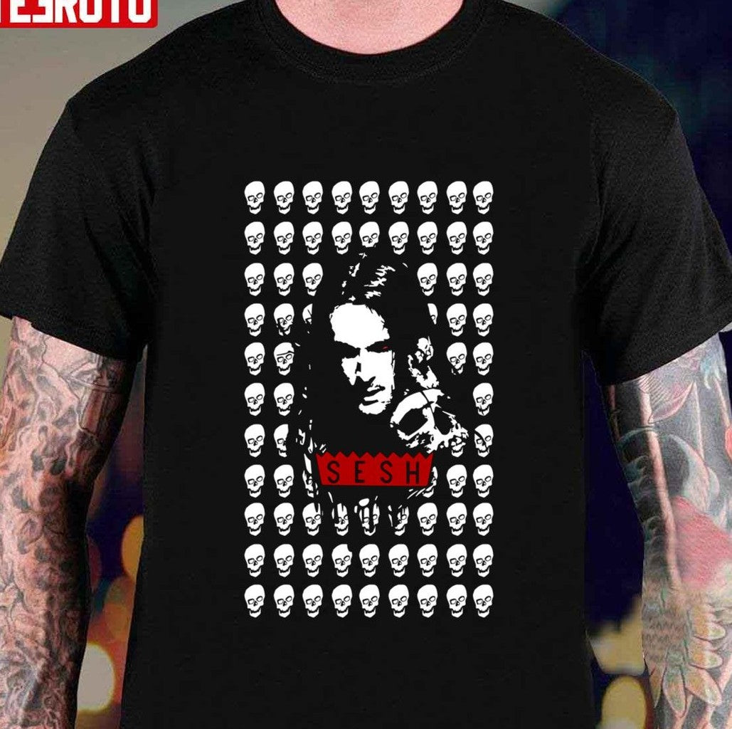 Black Design Of Bones Team Sesh Rap Unisex T-Shirt