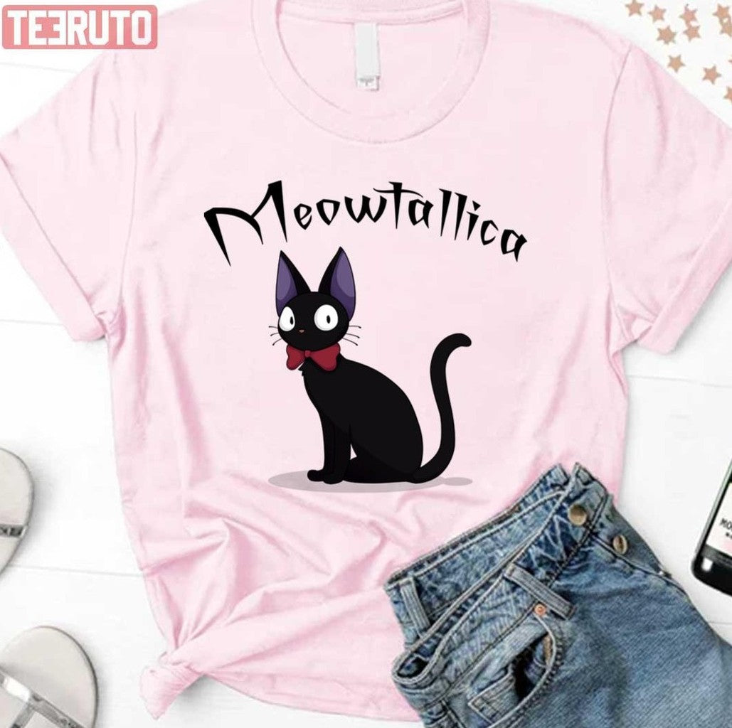 Anime Ghibli Kiki's Delivery Service Meowtallica Metalica Unisex Sweatshirt