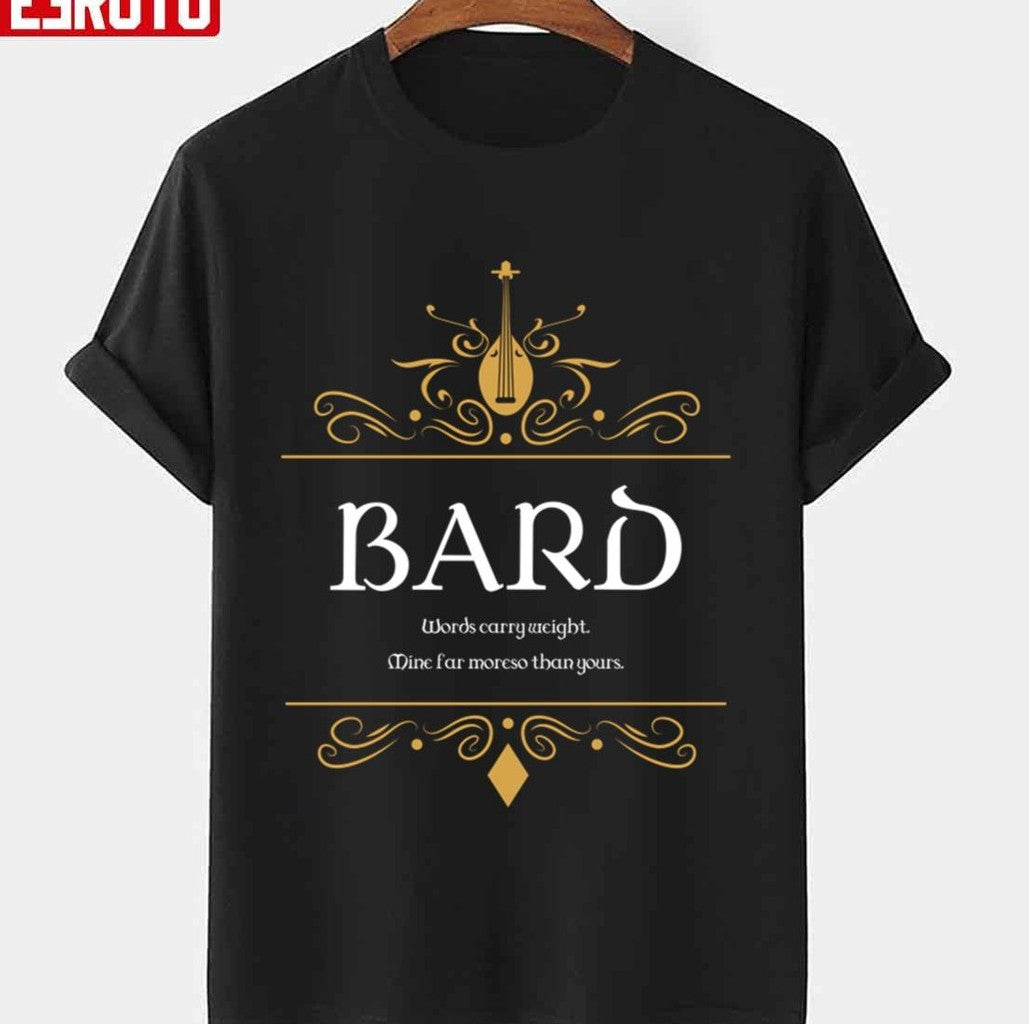 Bard Bards Buff D&amp;D Dungeons &amp; Dragons Design Unisex T-shirt