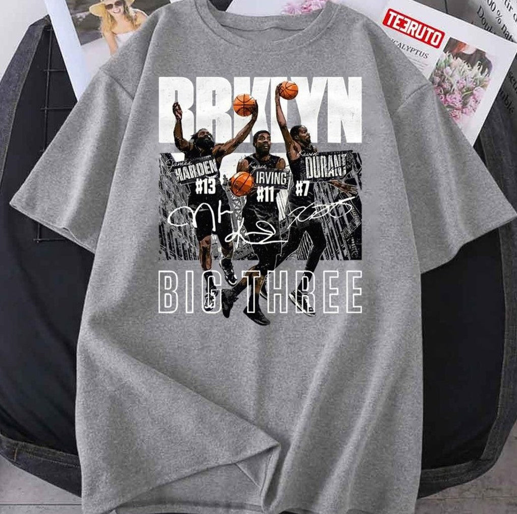 Big Three For Brooklyn Nets Duran Harden Irving Unisex T-Shirt