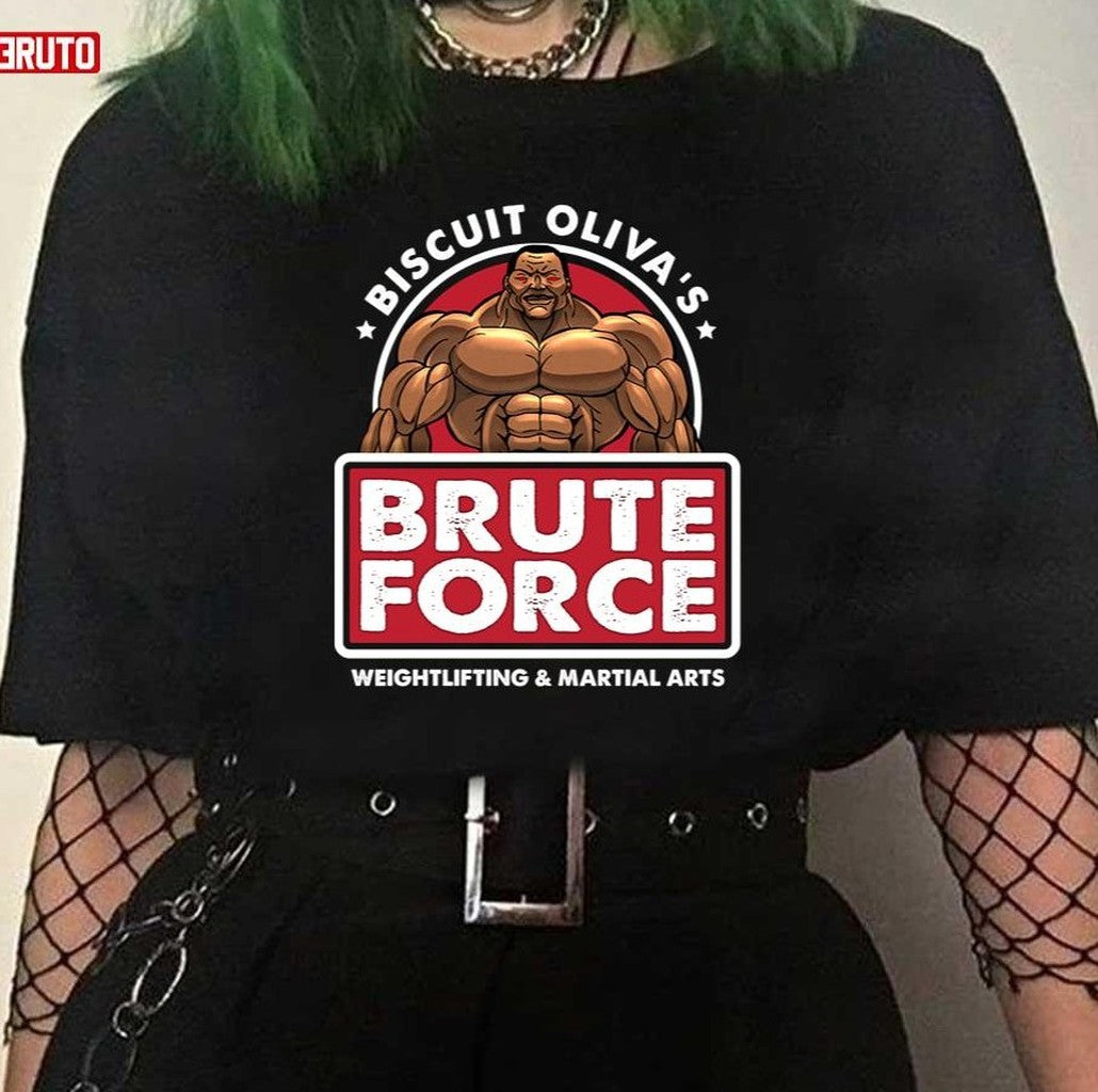Biscuit Olivia's Brute Force Weightlifting And Martial Arts Unisex T-Shirt