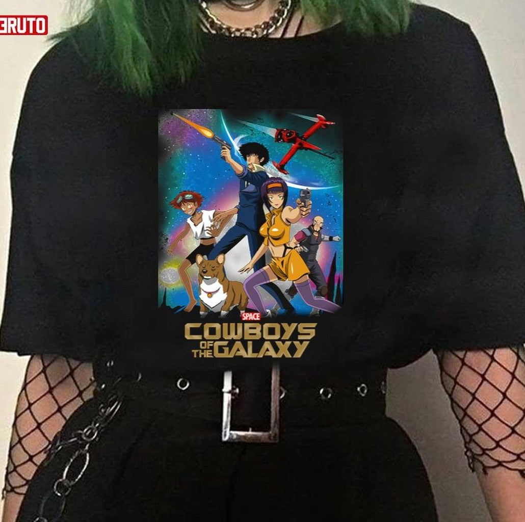 Space Cowboys Of The Galaxy Cowboy Bebop X Guardians of the Galaxy Unisex T-shirt
