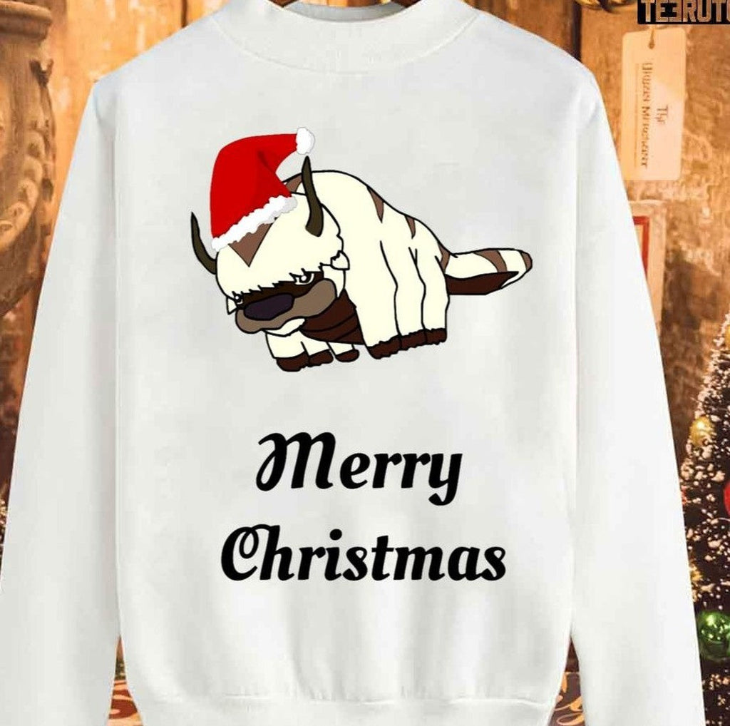 Appa Merry Christmas Avatar The Last Airbender Sweatshirt