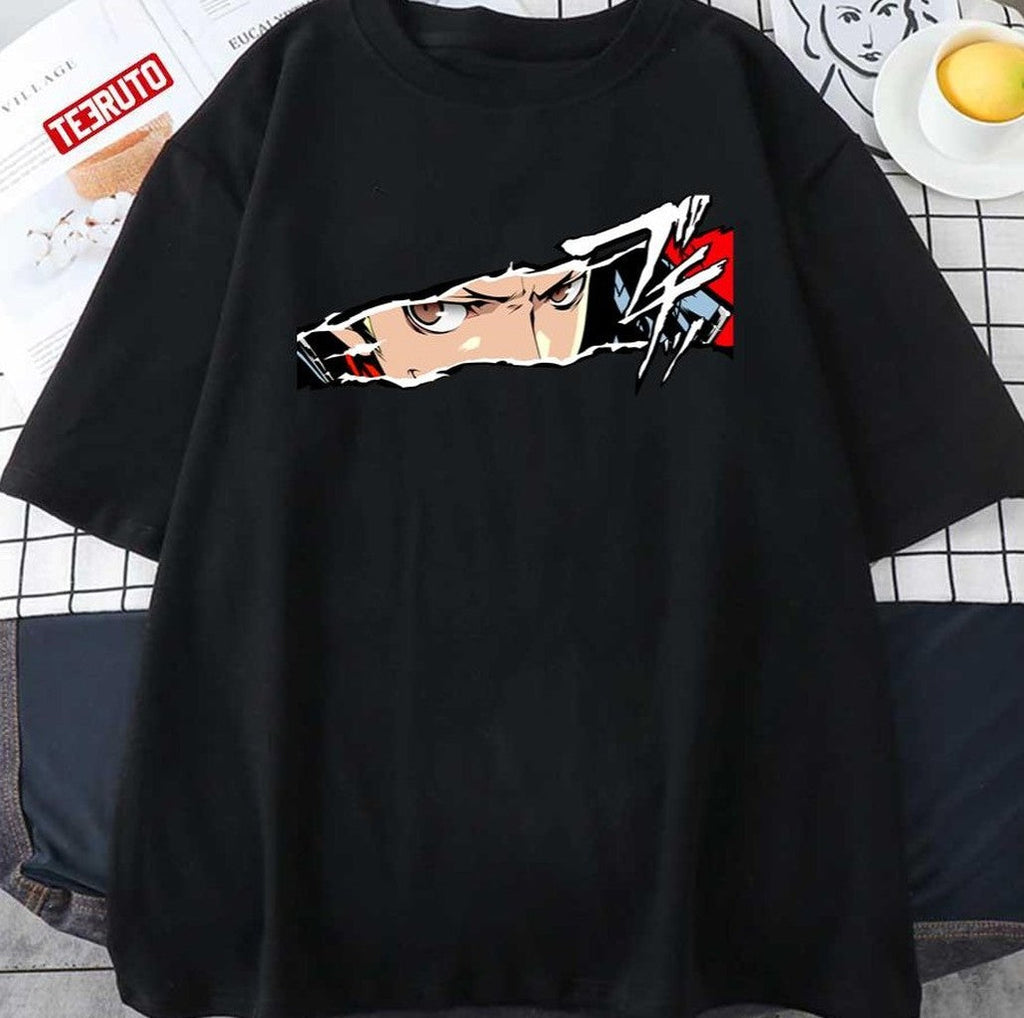 Sakamoto Ryuji Skull Critical Hit Person 5 Unisex T-shirt