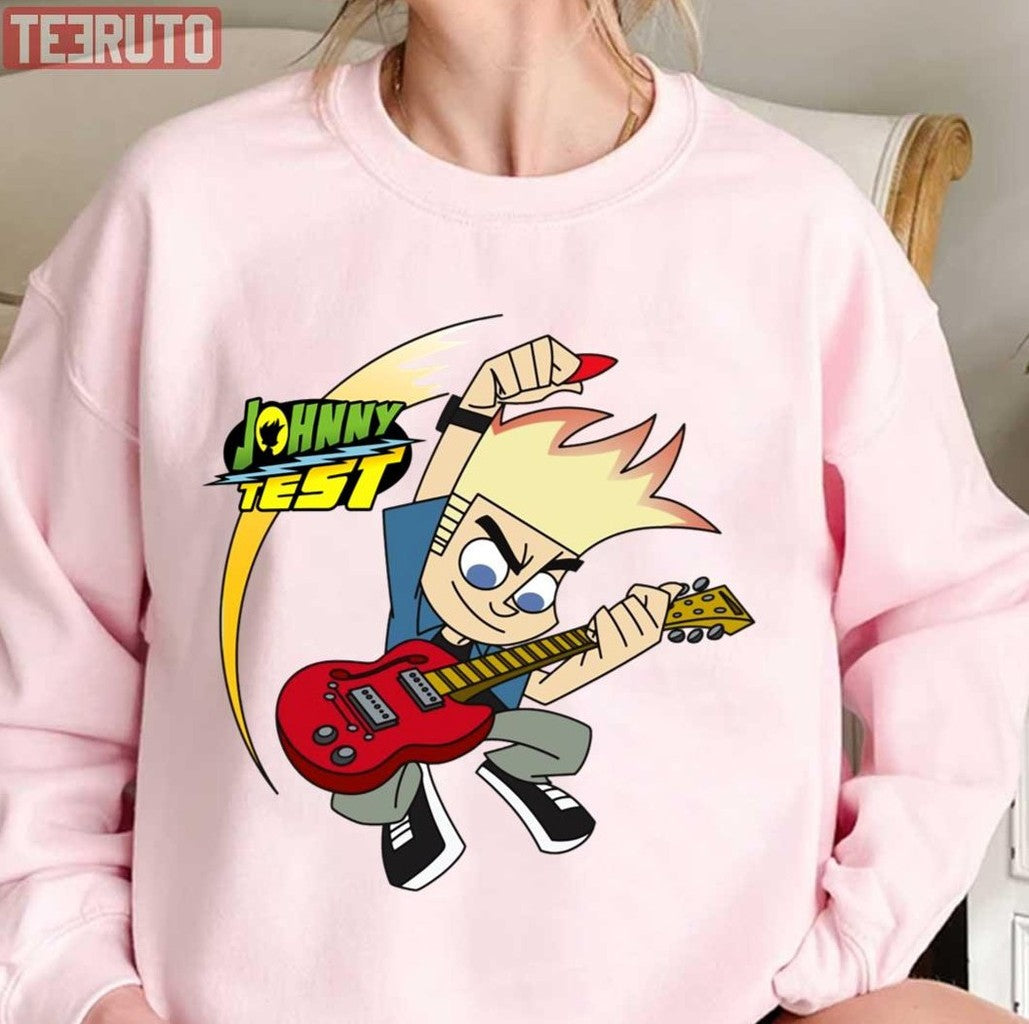 Rocking Boy Johnny Test Playing Guitar Unisex T-Shirt