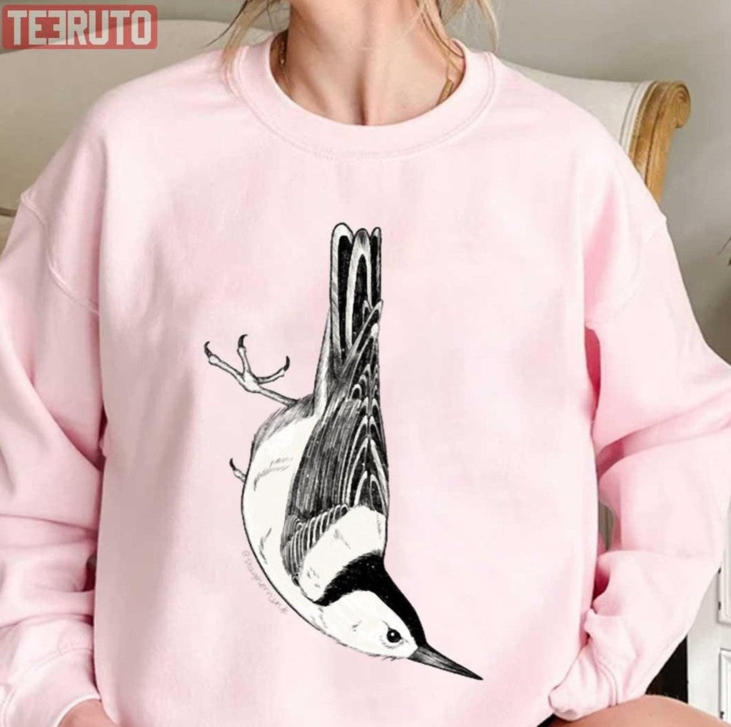Nuthatch Illustration Unisex Sweatshirt