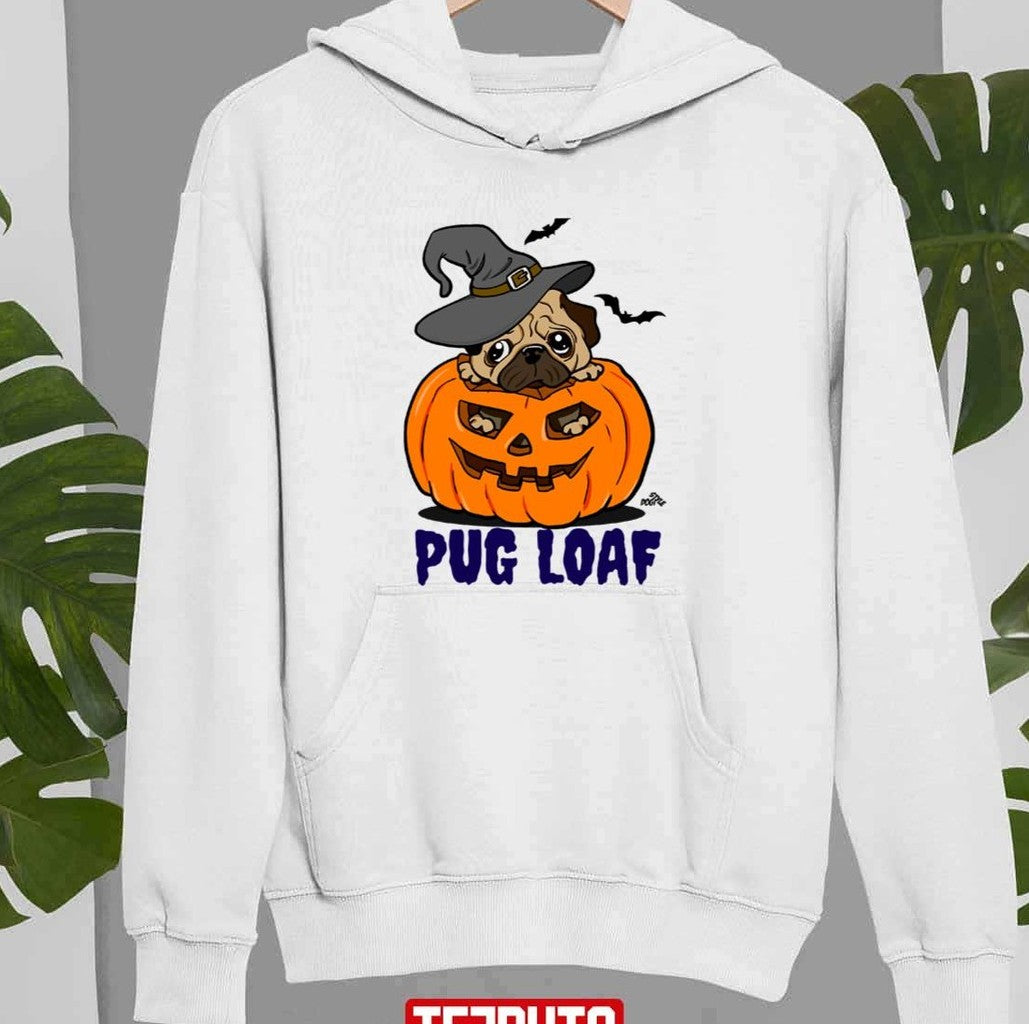 Pug Loaf Dog Puppy Pug Dog Halloween Unisex Sweatshirt