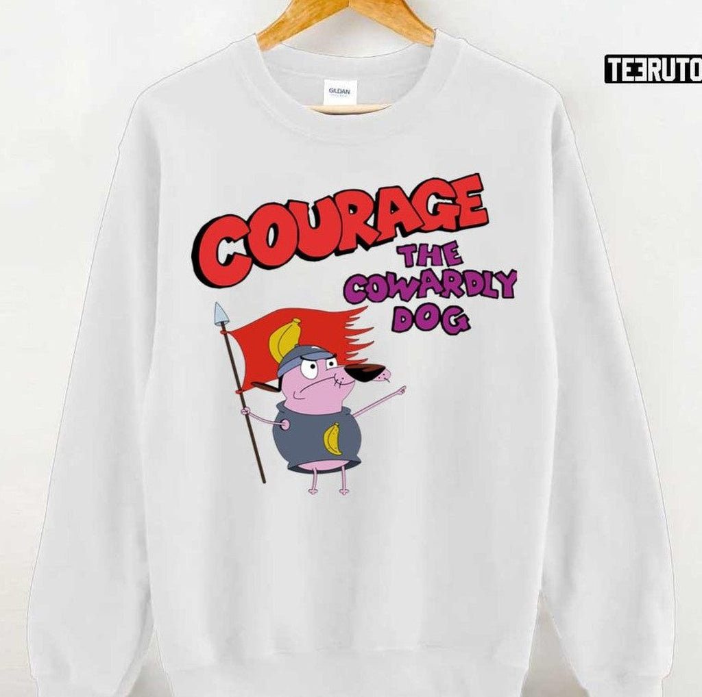 Banana Flag Courage The Cowardly Dog Unisex Sweatshirt