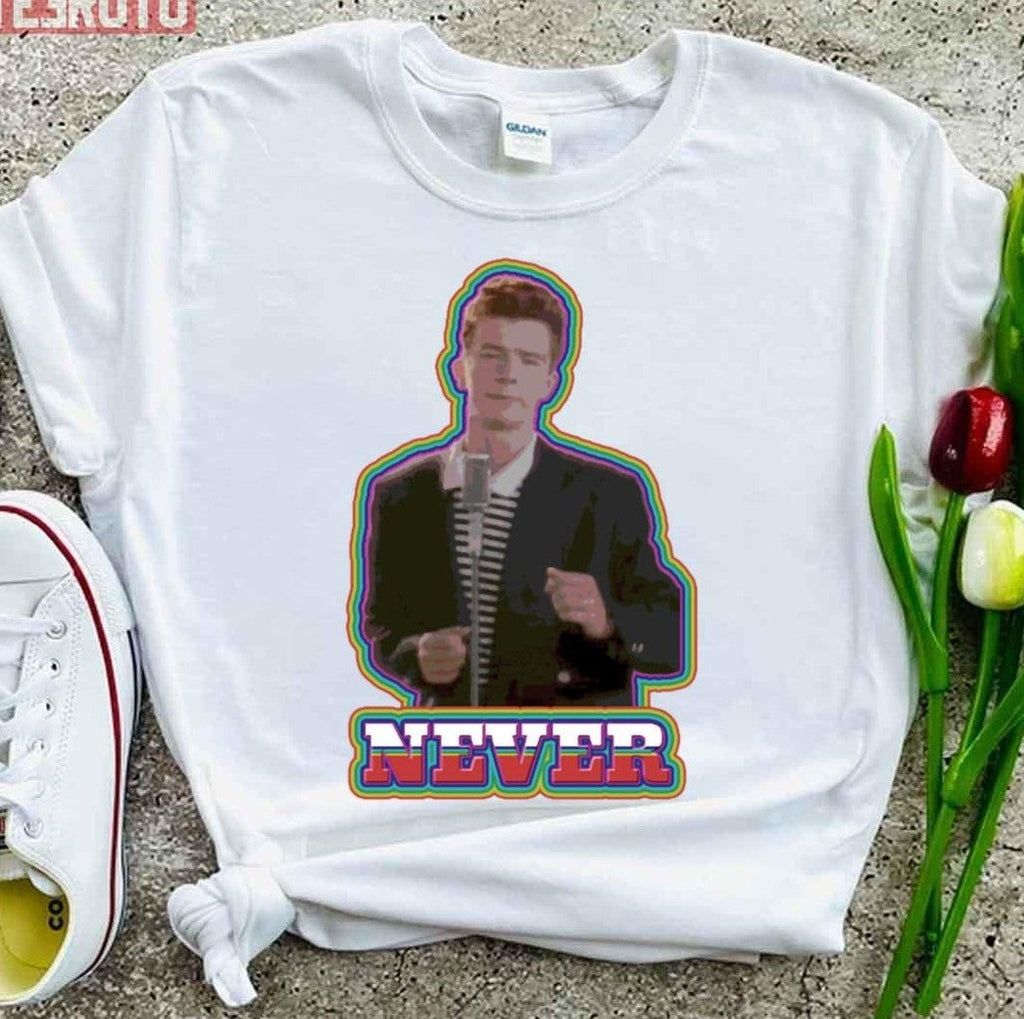 Never Song Meme Rick Astley Unisex T-Shirt