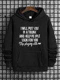 Men's Letter Print Drop Shoulder Essentials Hoodie for Spring & Fall, Drawstring Pocket Sweatshirt, Vintage 2000s Menswear Clothing, Street WearÂ 