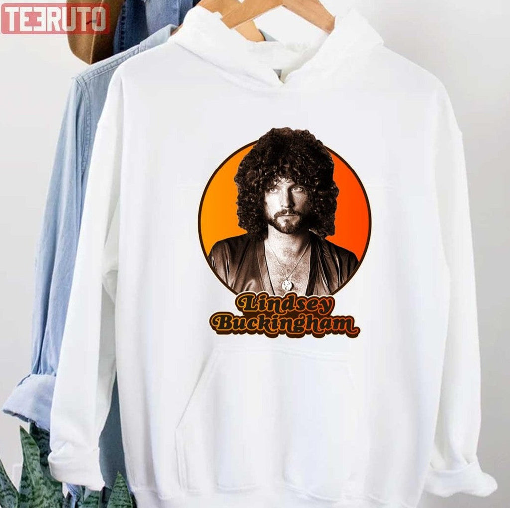 Orange Portrait Lindsey Buckingham Unisex Sweatshirt