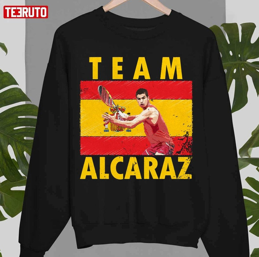 Spain Flag Team Alcaraz Carlos Alcaraz Unisex Sweatshirt
