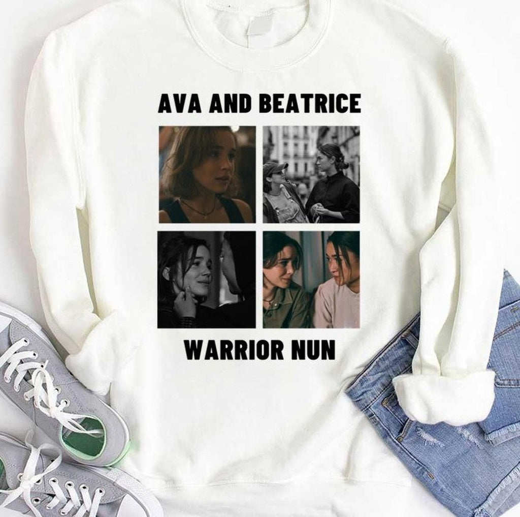 Shades Of Avatrice Ava And Bea Warrior Nun Unisex Hoodie