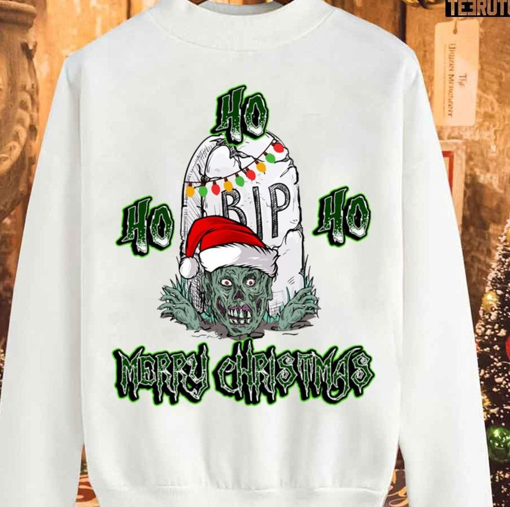 Raising From The Dead Zombie Santa Unisex Sweatshirt