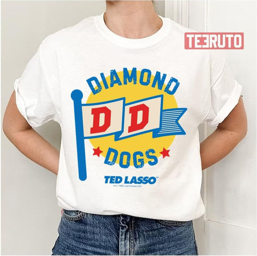 Pennant Graphic Ted Lasso Diamond Dogs Unisex T-Shirt