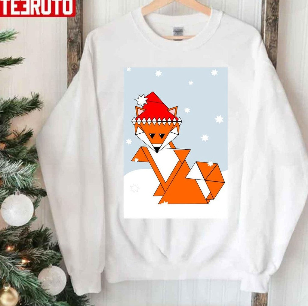 Snow Fox Christmas Unisex Sweatshirt