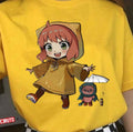 Playing In Rain Anya Spy X Family Lion Dragon Forger Family Anime Unisex T-Shirt