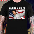 Nathan Chen American Flag Unisex T-Shirt