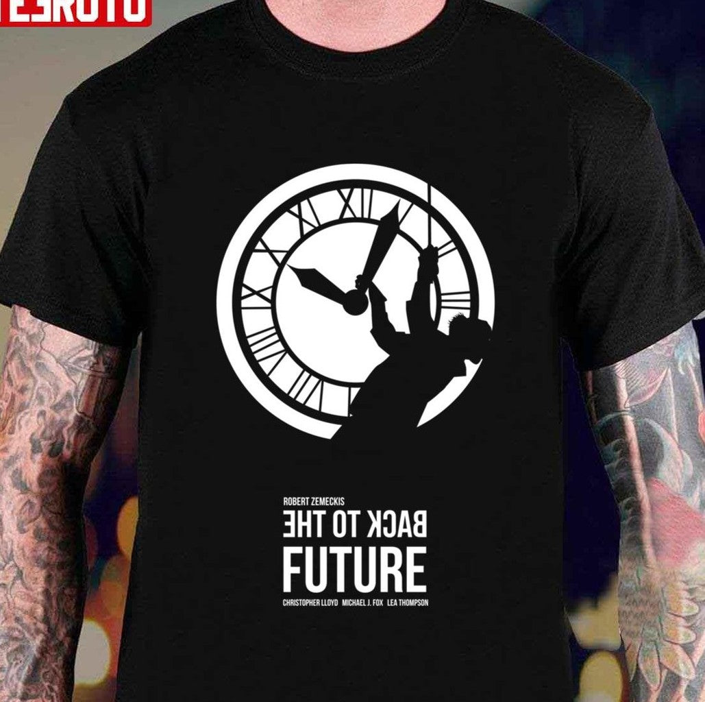 Back To The Future Doc Brown &amp; The Clock Tower Unisex T-shirt