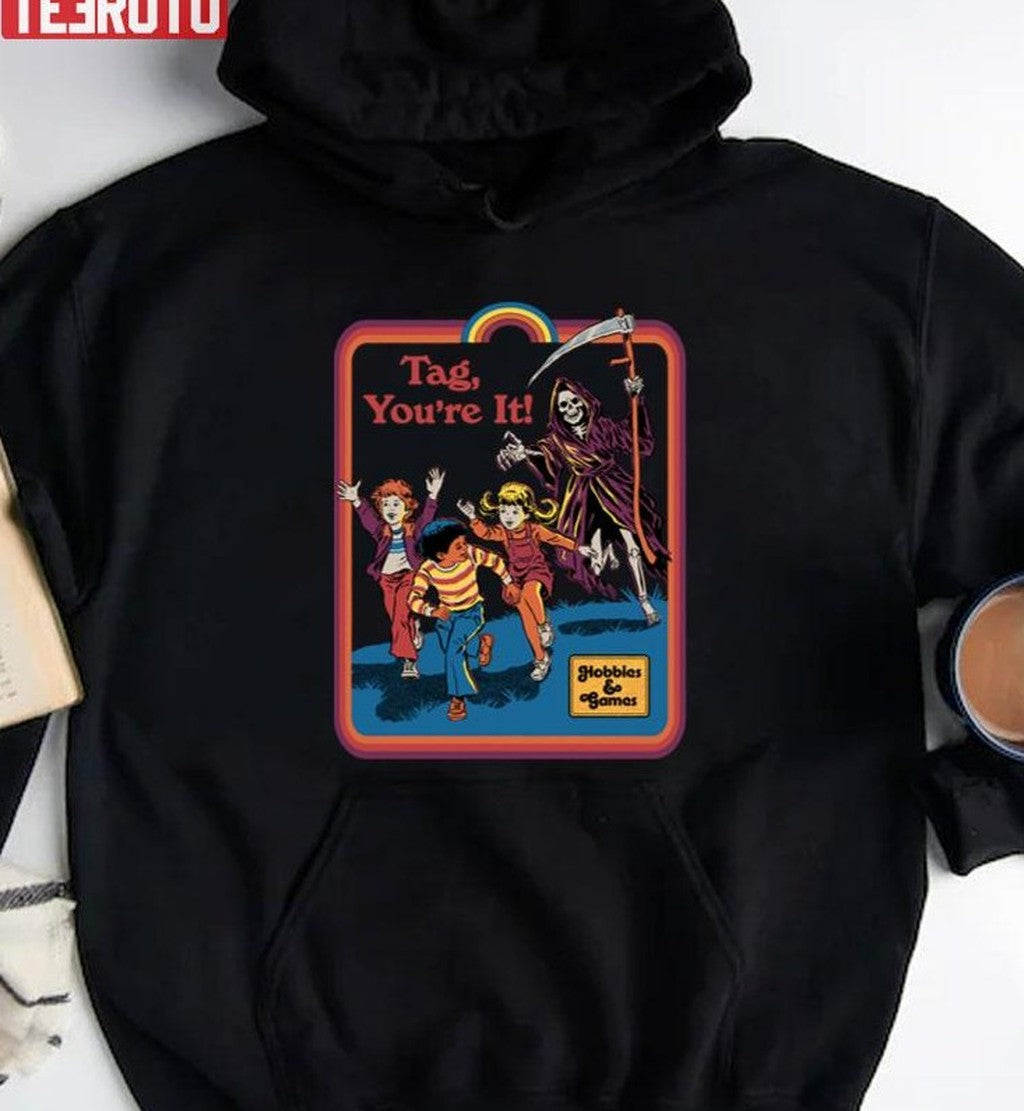 Tag You're It Halloween Art Unisex Sweatshirt