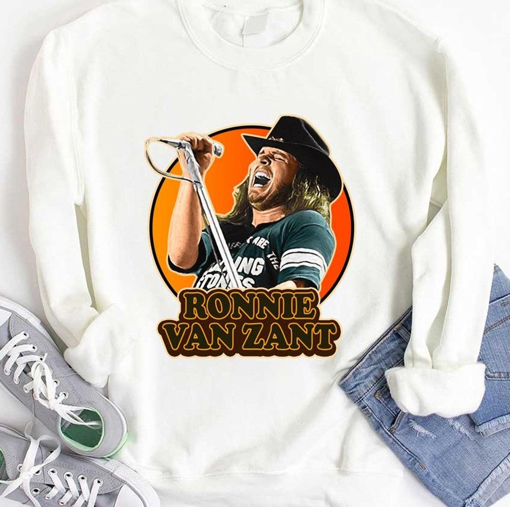Ronnie Van Zant Lead Vocalist Of Lynyrd Skynyrd Band Unisex Hoodie