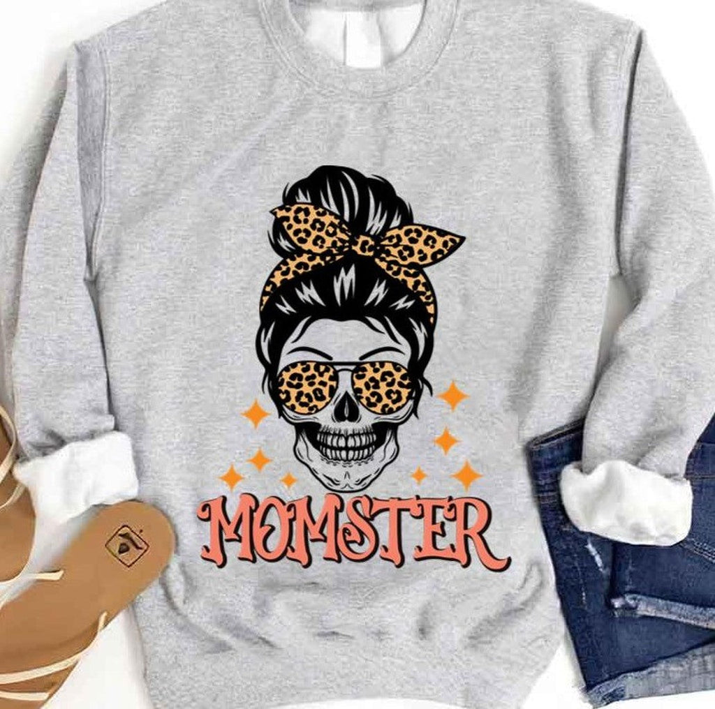 Mom Ster Skull Mom Design For Halloween Unisex Sweatshirt