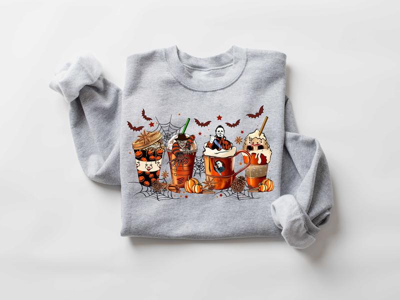 Horror Movie Coffee Crewneck Sweatshirt, Hoodie, T-shirt