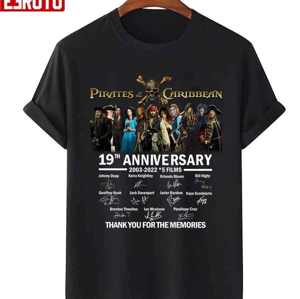 Pirates Of The Caribbean 19th Anniversary Cast Full Signed Thank You Movie Unisex Sweatshirt