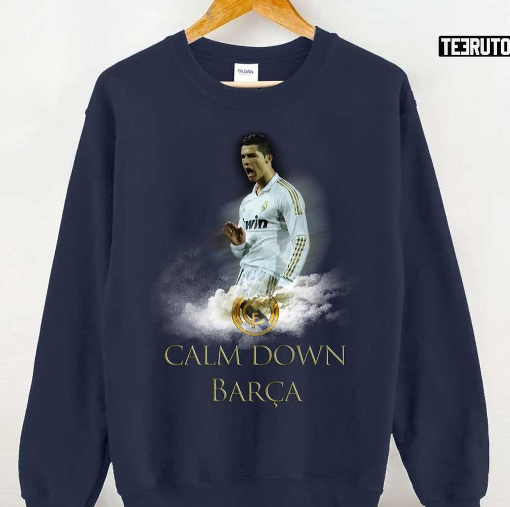 Ronaldo Vs. Barca Goal Calm Down Unisex T-Shirt