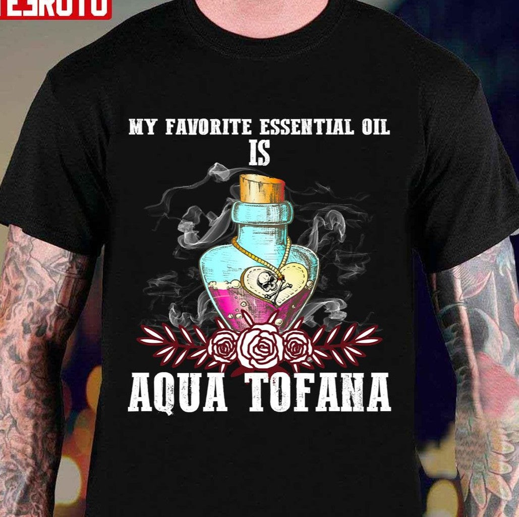 My Favorite Oil Is Aqua Tofana Bailey Sarian Suspish True Crime Lover Unisex Sweatshirt