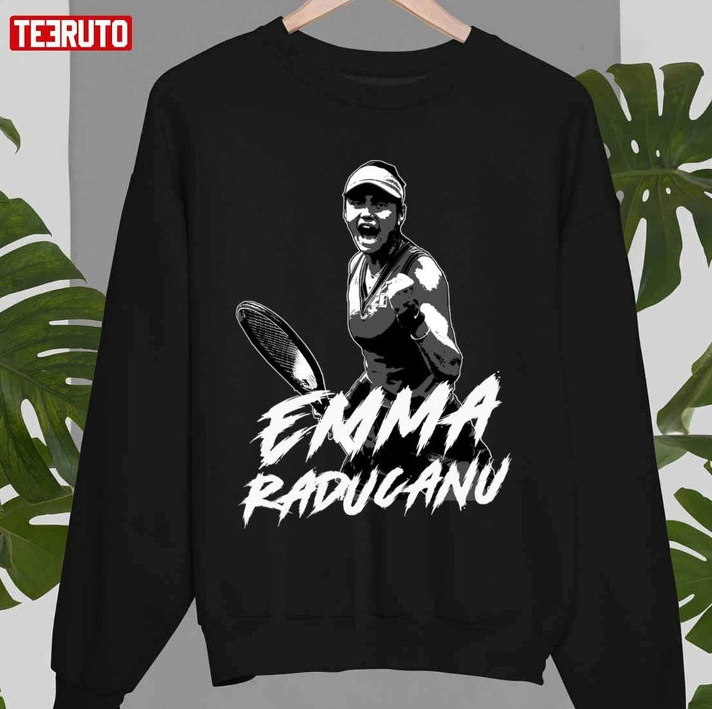 Tennis Player Emma Raducanu Vintage Graphic Unisex T-shirt