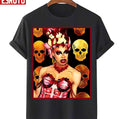 Skull Pattern Yvie Oddly Muscle And Bones Unisex T-Shirt