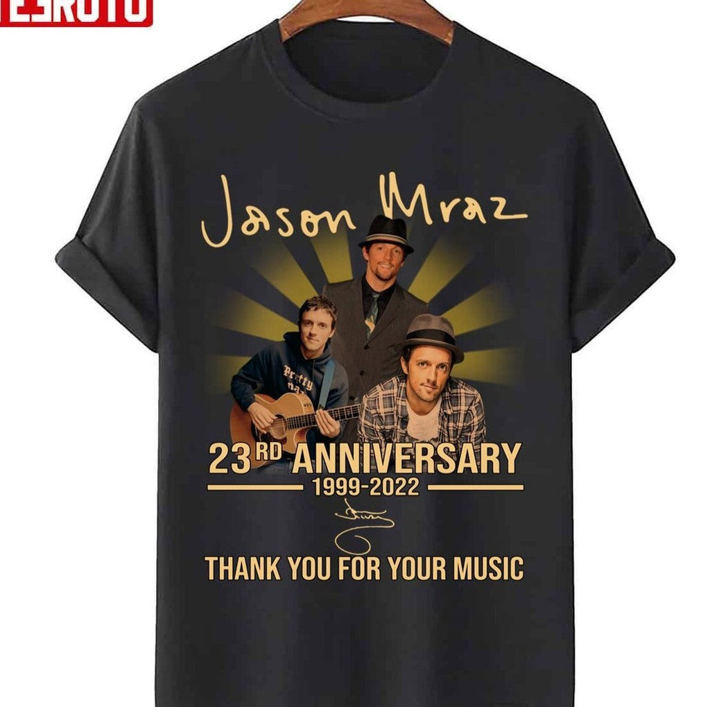 23rd Anniversary 1999-2022 Jason Mraz Thank You For Memories Signature Unisex Sweatshirt