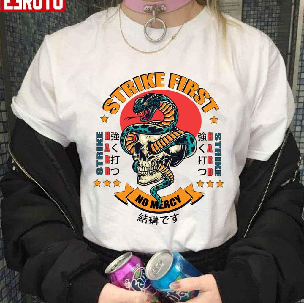 Oldschool Cobra Kai Strike First Japanese Art Unisex Sweatshirt