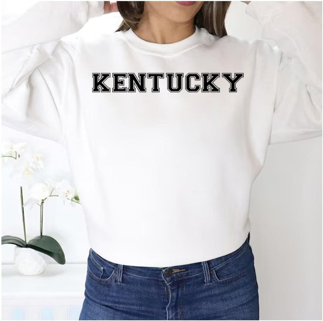 Simple Logo Kentucky State Merchandise Unisex Sweatshirt