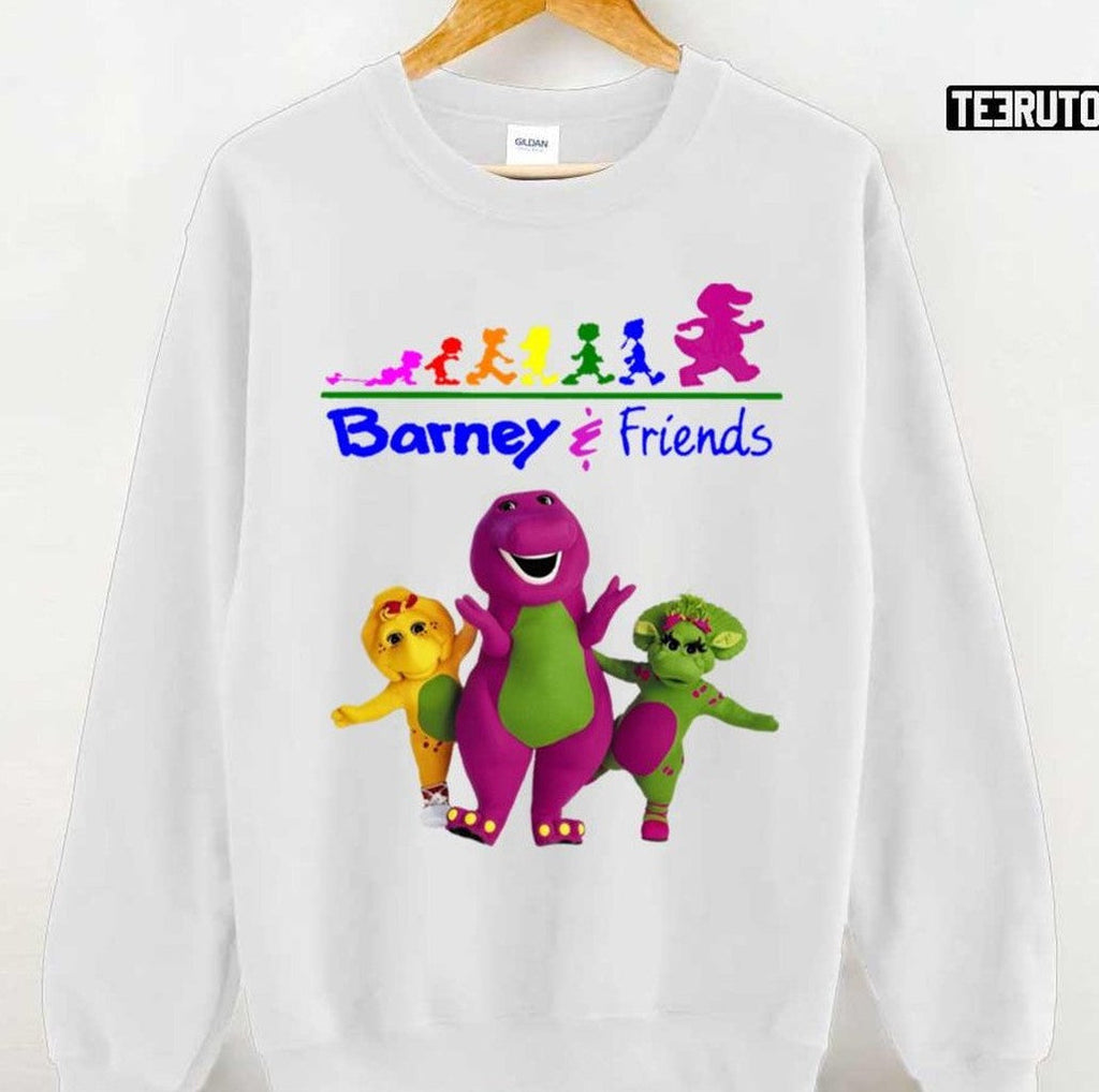 The Evolition Of Barney The Dinosaur And Friends Unisex T-Shirt