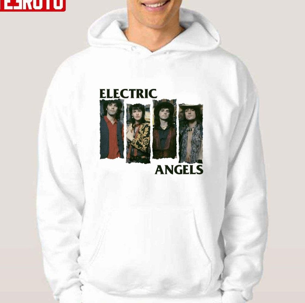 Black Flag Logo Inspires Electric Angels Band Members Unisex Hoodie