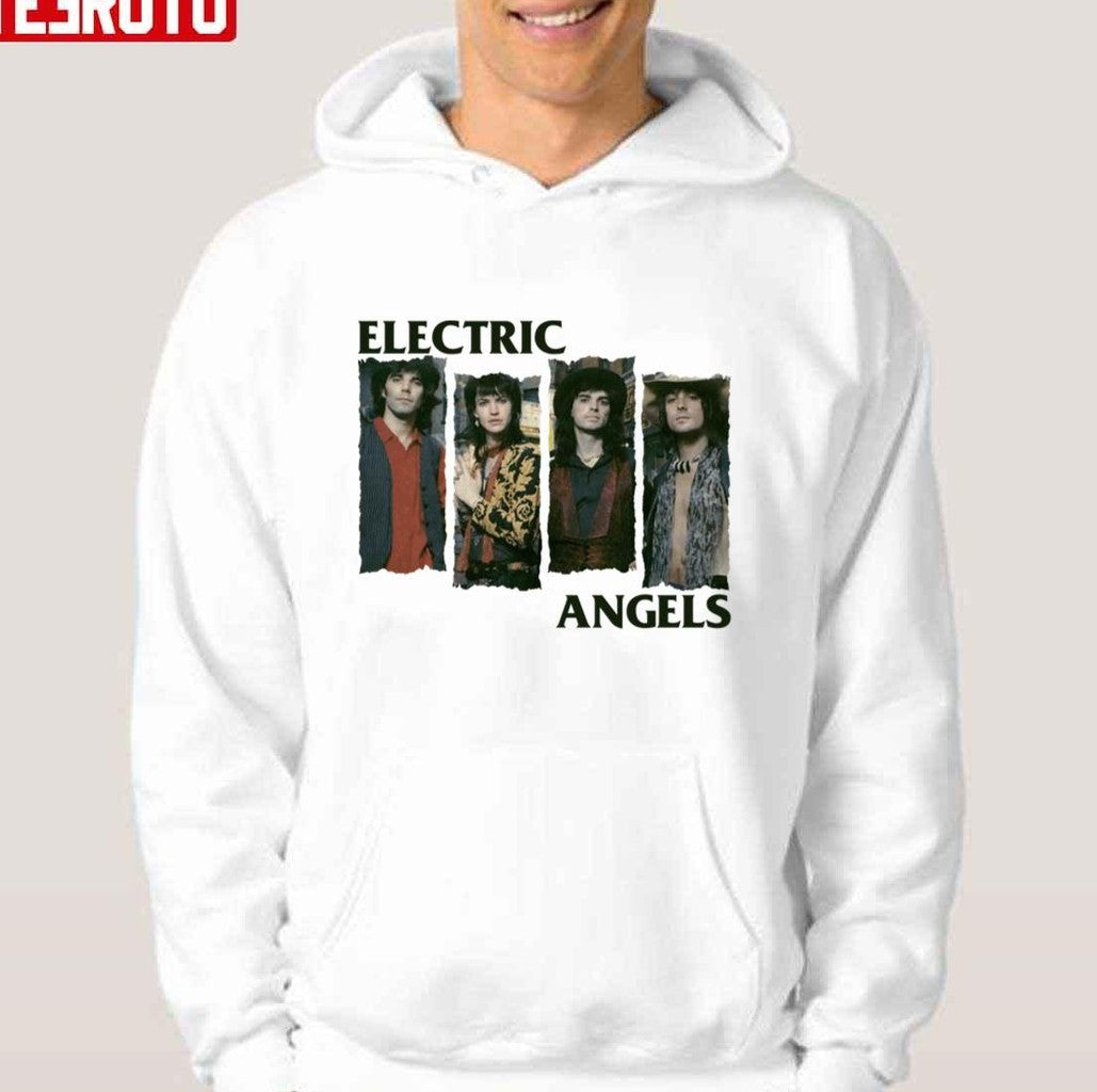 Black Flag Logo Inspires Electric Angels Band Members Unisex Hoodie
