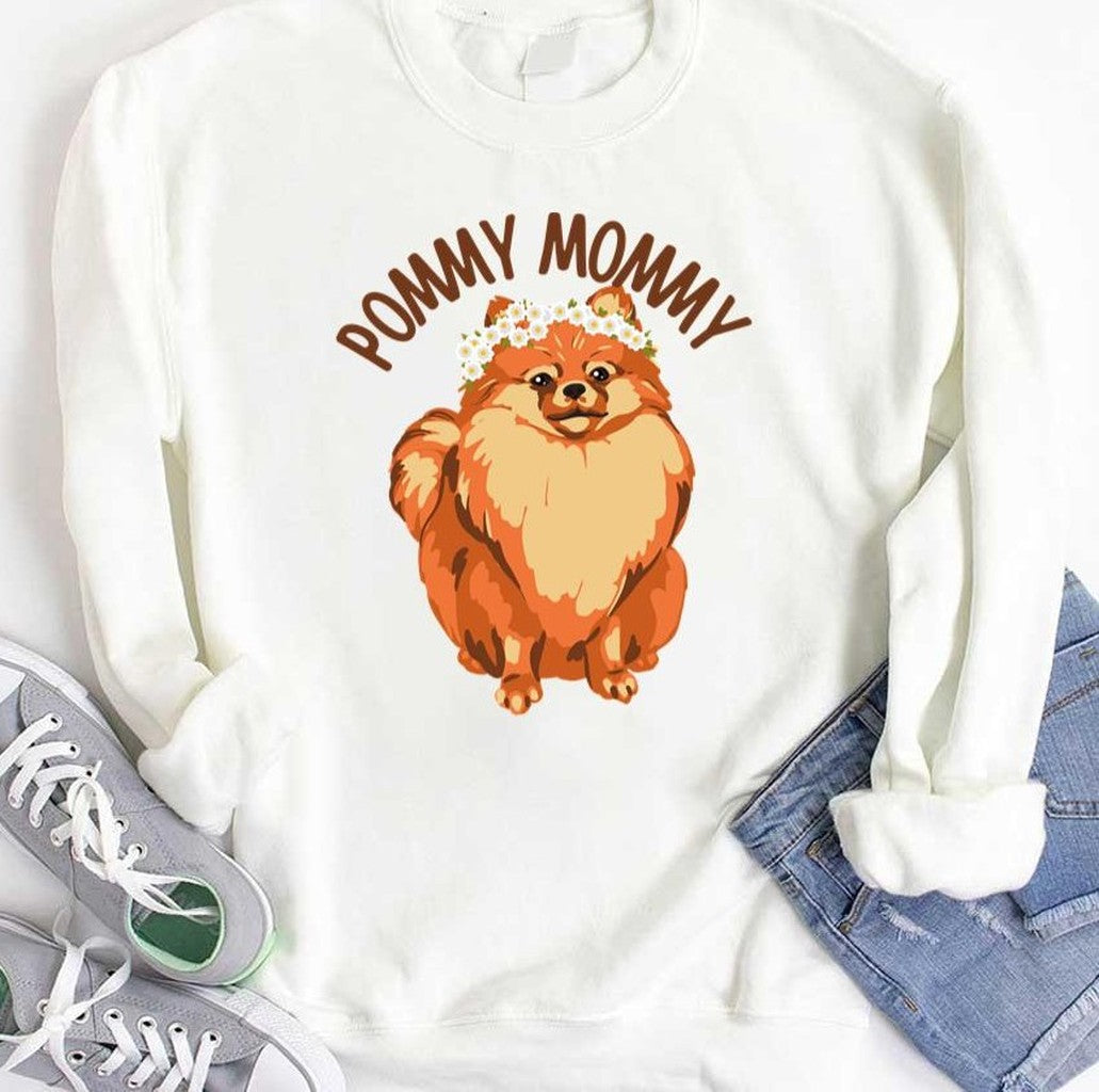 Pommy Mommy Funny Pomeranian Dog Unisex T-Shirt