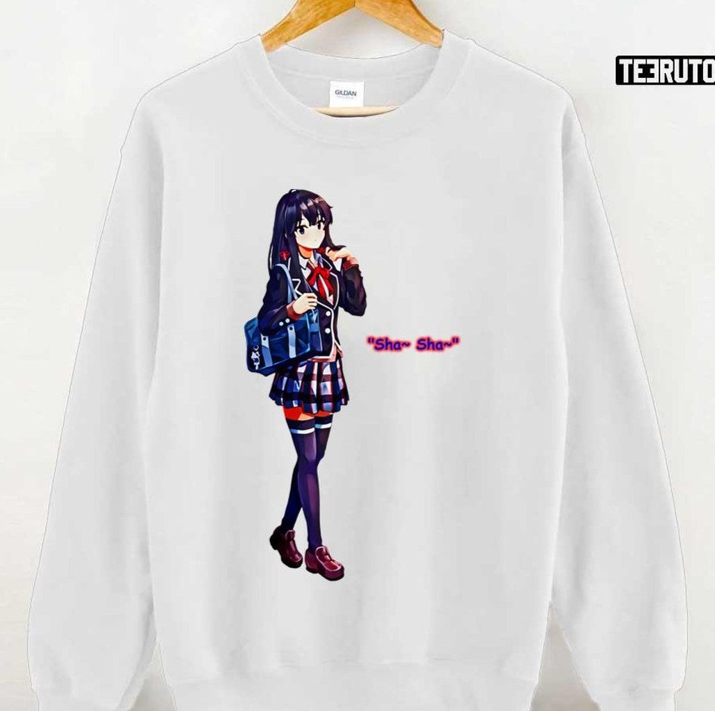 Sha Sha Yukino Oregairu Quote Unisex T-Shirt