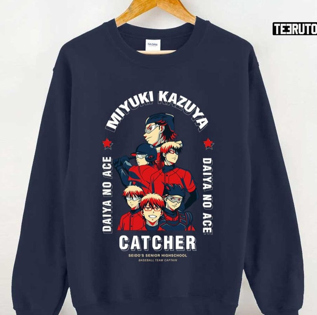 The Catcher Diamond No Ace Miyuki Kazuya Art Unisex T-shirt