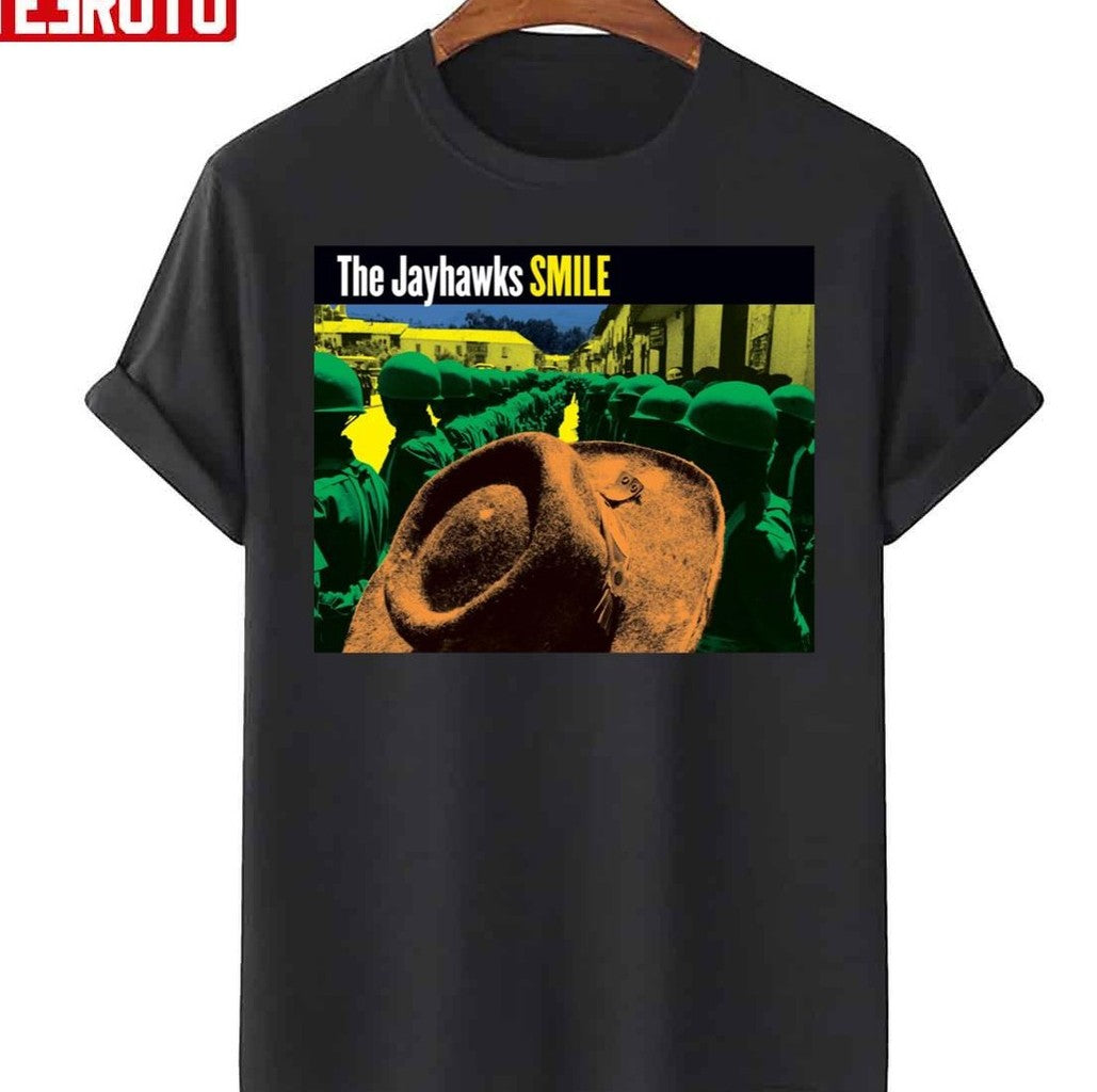 Smile From The Jayhawks Green Line Unisex T-Shirt