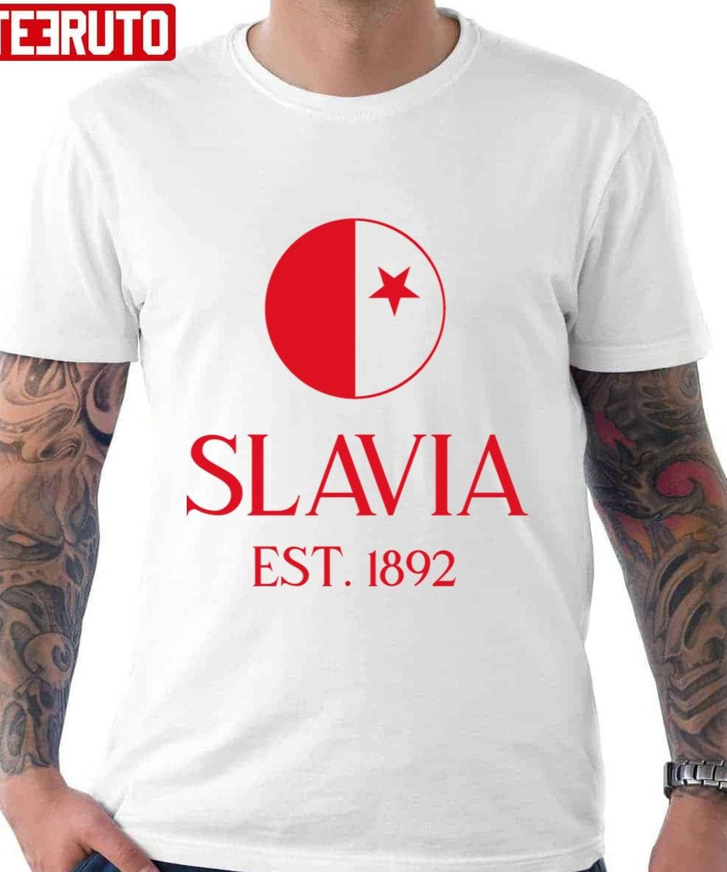Slavia Praha Est 1892 Design Unisex Hoodie